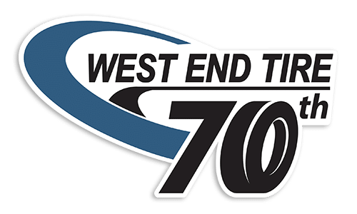 West End Tire Logo 70th Anniversary